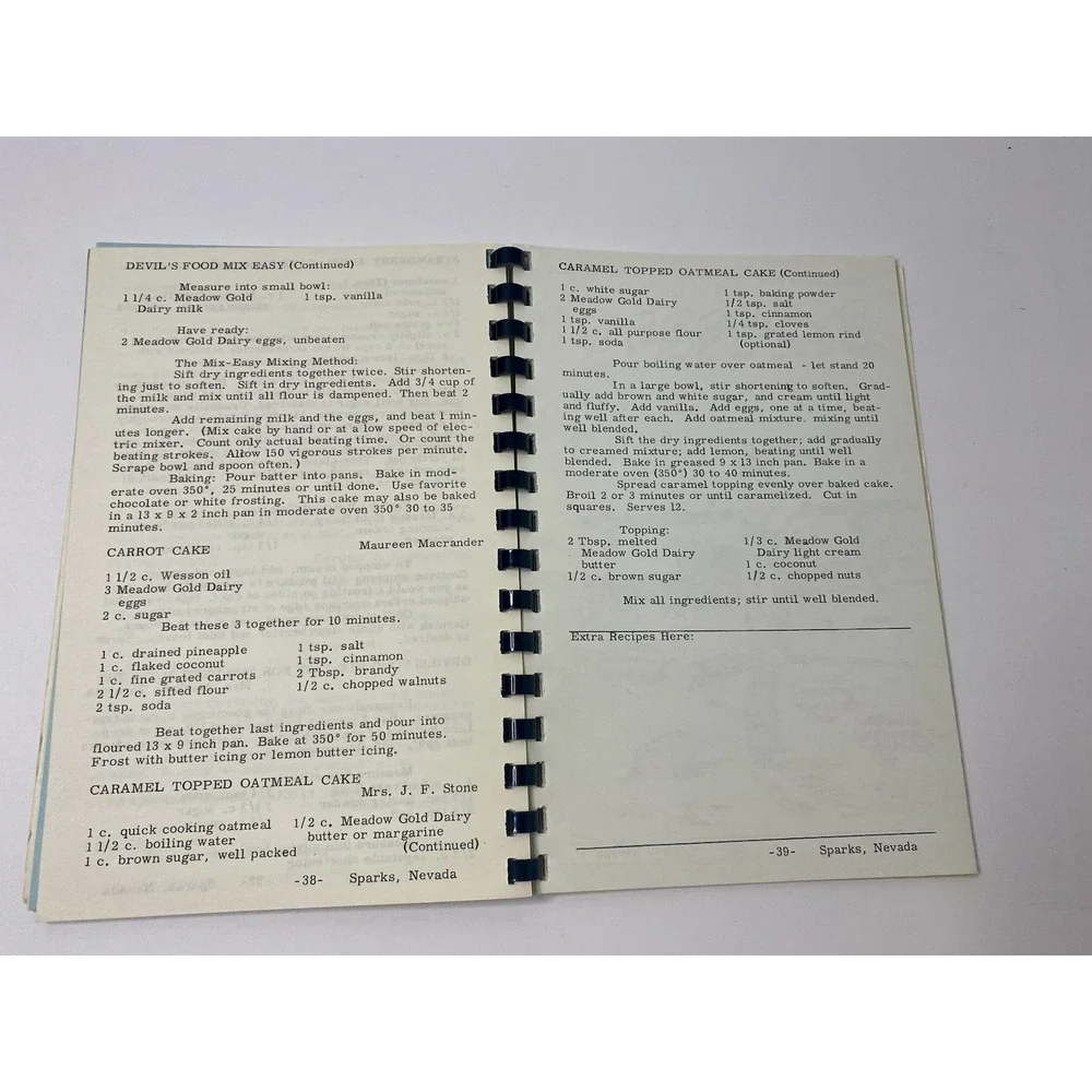 Sparks Nevada Feeders Digest Cookbook Immaculate‎ Conception Church 1967